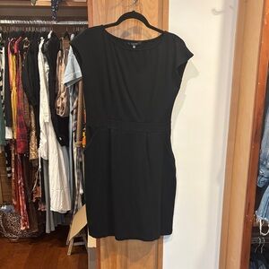 Quince Classic Black Mini Dress